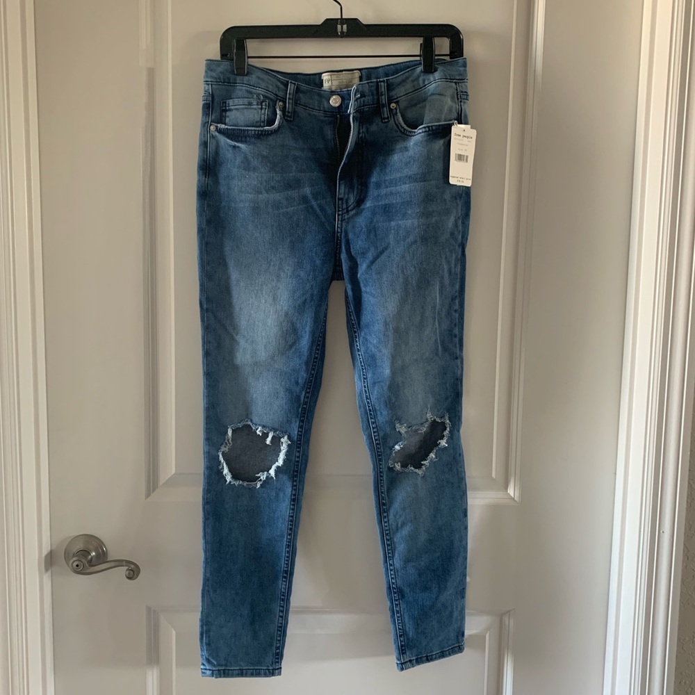 Free People Busted Knee Denim